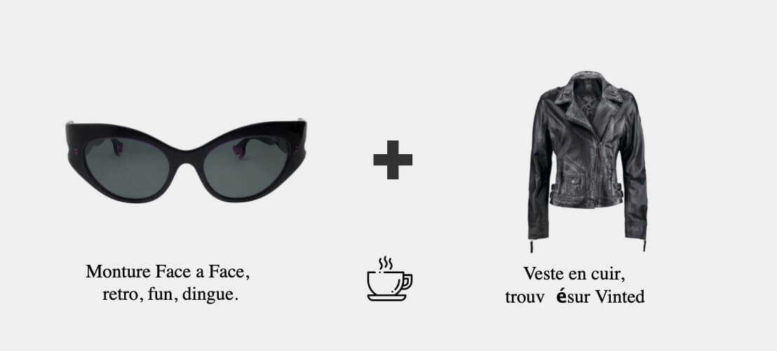 Optical Factory - Monture Face à Face + Vesture en cuir