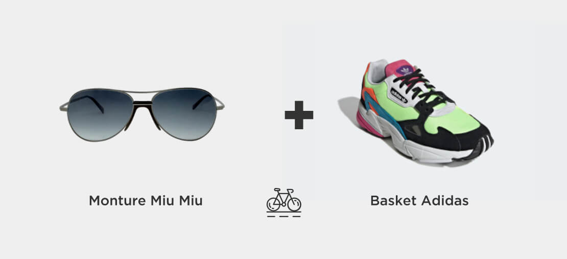 Optical Factory - Monture Miu Miu + Basket Adidas