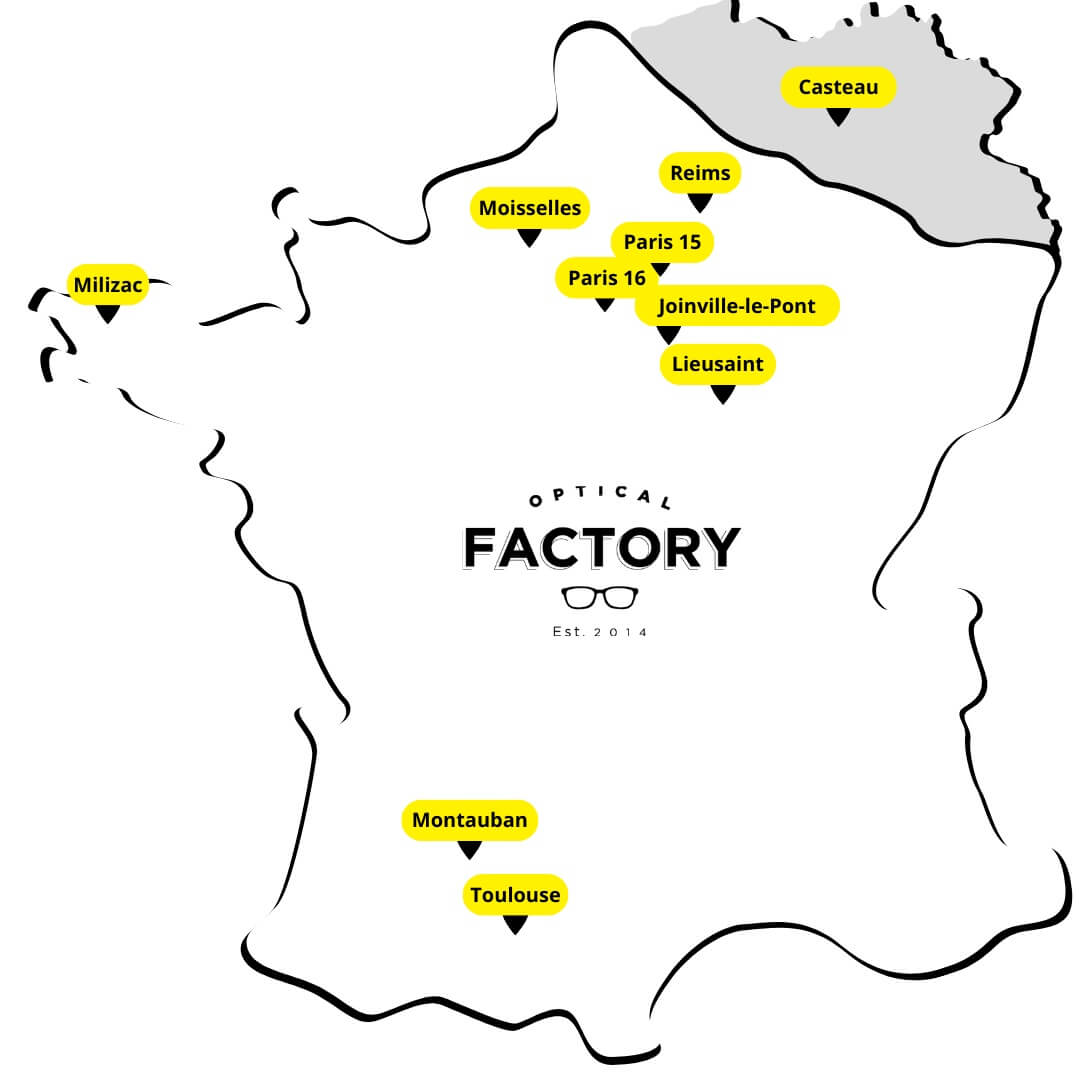 Optical Factory - Carte des boutiques 2024